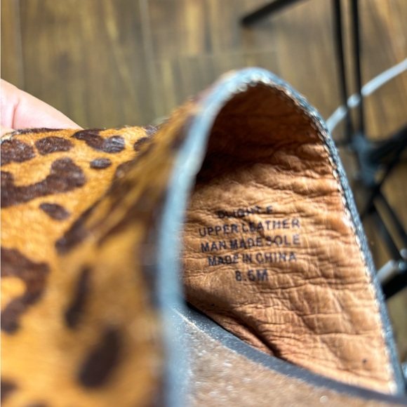 Jeffrey Campbell leather wooden platforms size 8.5 - Picture 5 of 7